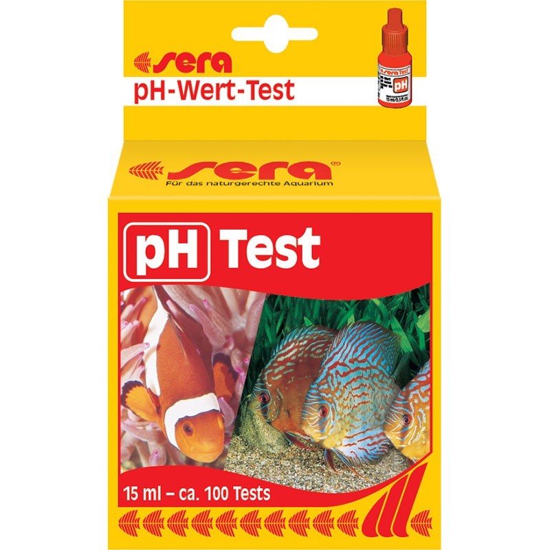 SERA Test pH - Test en gouttellettes pour aquarium