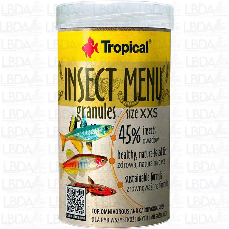 TROPICAL Insect Menu Granules - Size XXS - 250ml