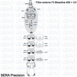 Unité Rotor + Axe et Palier pour SERA Fil Bioactive 400 + UV